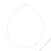 Tour de cou chaîne maille oméga - Fabrication européenne - 1mm en Argent 925 x50cm