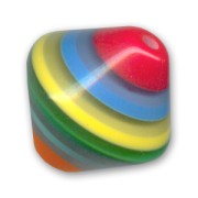 Toupie 20 mm feuilleté Multicolore x1|raw }}