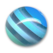 Ronde 20 mm feuilleté Bleu x1