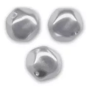 Perles baroques irrégulières nacrées 8 mm - Light Grey x20