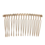 Barrette peigne à cheveux  62x35 mm Doré rose x1|raw }}