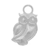 Breloque hibou 11 mm en Argent 925 x1