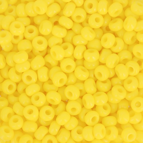 Preciosa Perles rocailles 7/0 3.5 mm - Opaque Yellow x20g