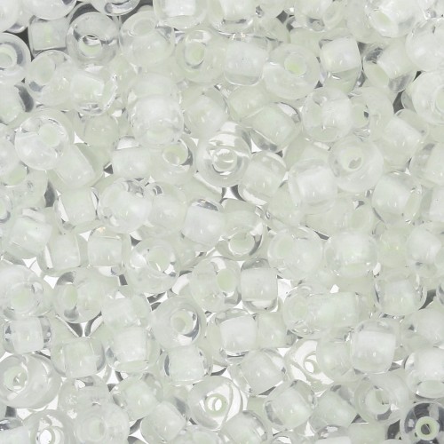 Preciosa Perles rocailles 8/0 3 mm - Phosphorescentes x20g
