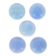 Cabochon rond 12 mm - Agate Bleue x1