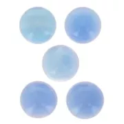 Cabochon rond 12 mm - Agate Bleue x1