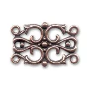 Estampe rectangulaire 25x16 mm cuivré vieilli x1