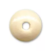 Rondelles en bois verni 13x6 mm Naturel x20