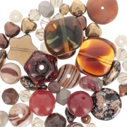 Assortiment de perles de bohème - Metallic Brown x50g|raw }}