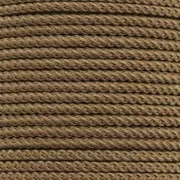 Cordon en polyester tressé 2 mm - Camel x1m