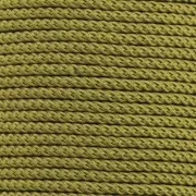 Cordon en polyester tressé 2 mm - Olive x1m