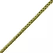 Cordon en polyester tressé 2 mm - Olive x1m