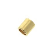 Embouts tube de finition pour cordon 2.5 mm - Doré à l'or fin x10|raw }}