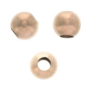 Perles rondes 4 mm en Argent 925 Doré Rose x25|raw }}