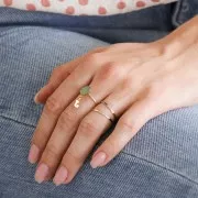 Bague martelée Taille 52 en Gold filled (or laminé)  x1