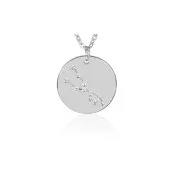 Pendentif constellation Taureau 20 mm avec anneau ouvert - Acier inox x1