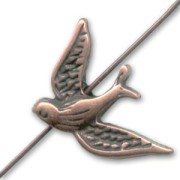 Colombe 20x14 mm cuivré vieilli x1