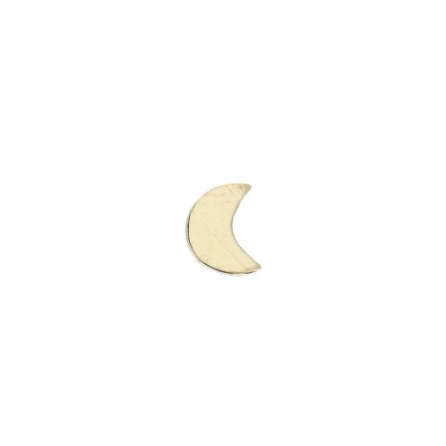 Élément demi-lune à coller 5x4 mm - Gold filled (or laminé) x1