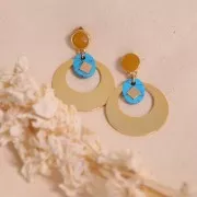 Élément fleur à coller 7.5 mm - Gold filled (or laminé)  x1