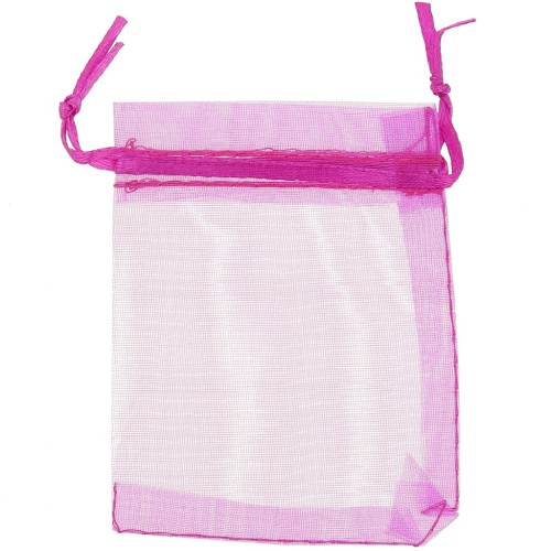 Sachets Organza 100x120 mm Fuchsia x20