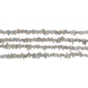 Perles chips 3 - 5 mm en pierre gemme - Labradorite x85 cm|raw }}