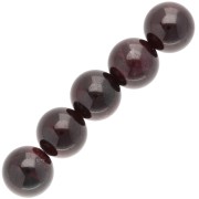 Perles rondes Grenat 8 mm x5|raw }}
