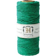 Bobine de 62 mètres de fil de chanvre Hemp Cord 1.1 mm Vert|raw }}
