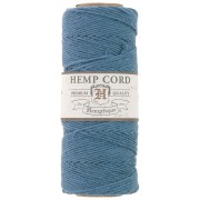 Bobine de 62 mètres de fil de chanvre Hemp Cord 1.1 mm Bleu x1