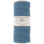 Bobine de 62 mètres de fil de chanvre Hemp Cord 1.1 mm Bleu x1