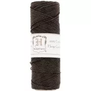 Bobine de 62 mètres de fil de chanvre Hemp Cord 1.1 mm Marron foncé