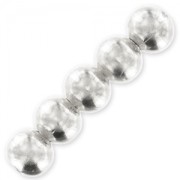 Perles rondes 10x9 mm argenté x15