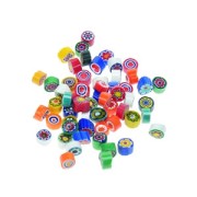 Assortiment de millefiori Murano 5-6 mm Opaque x 50g|raw }}
