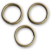 Anneaux doubles 8x0.7 mm bronze x50
