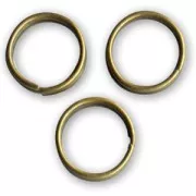 Anneaux doubles 8x0.7 mm bronze x50