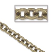 Chaîne maille forçat 8 mm bronze x1m|raw }}