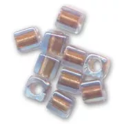Cubes Miyuki 1.8 mm SB18-2642 - Spkl Bronze Lined Aqua x10g