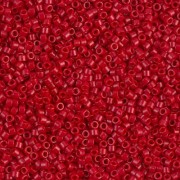 Miyuki Delica 11/0 DB0791 - Dyed Semi Mat Opaque Bright Red paquet de 100g