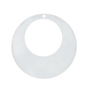 Pendentif créole rond ajouré 25 mm en Argent 925 x1