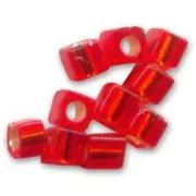 Cubes Miyuki 1.8 mm SB18-0010 - Flame Red Silver Lined x10g