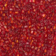 Cubes Miyuki 1.8 mm SB18-0010 - Flame Red Silver Lined x10g