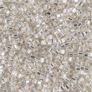 Cubes Miyuki 1.8 mm SB18-0001 - Crystal Silver Lined x10g