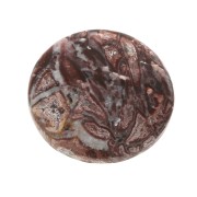 Cabochon rond 25 mm Jaspe Leopard x1