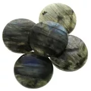 Cabochon rond 25 mm Labradorite x1