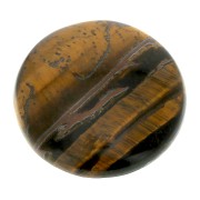 Cabochon rond 30 mm Oeil de tigre x1