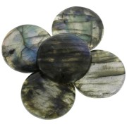 Cabochon rond 30 mm Labradorite x1