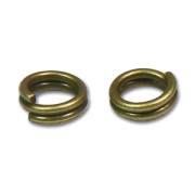 Anneaux doubles 5x0.6 mm bronze x50
