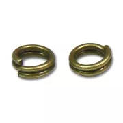 Anneaux doubles 5x0.6 mm bronze x50
