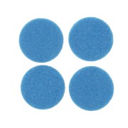 Recharge rond feutrine 22 mm pour pendentif diffuseur de parfum - Bleu x4