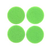 Recharge rond feutrine 22 mm pour pendentif diffuseur de parfum - Vert Fluo x4