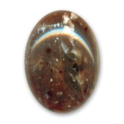 Cabochon en résine 40x30 mm imitation pierre Brown x1